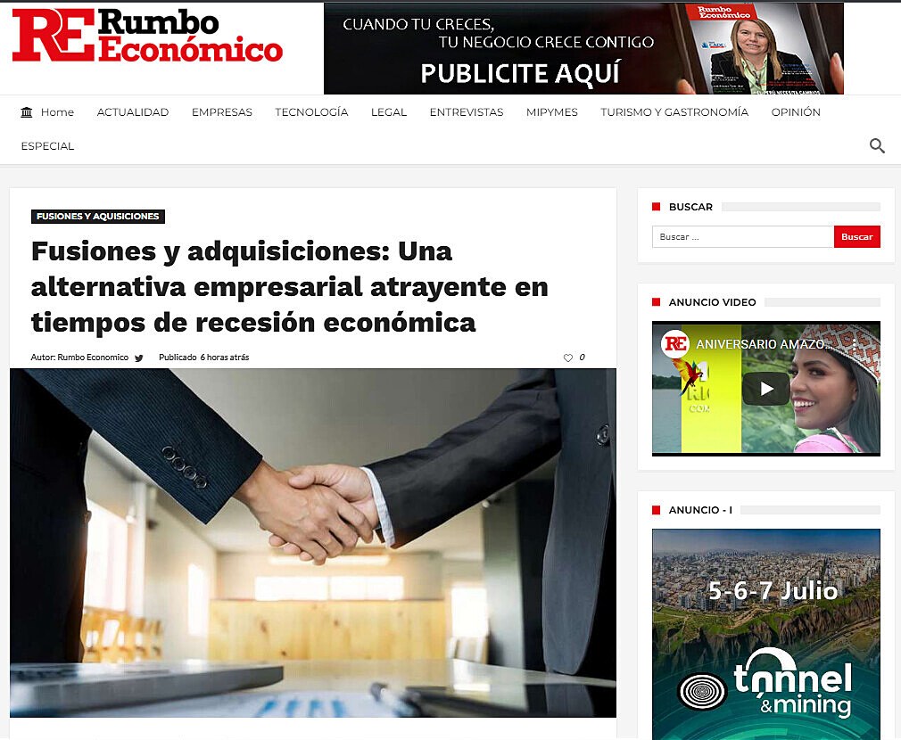 Fusiones y adquisiciones: Una alternativa empresarial atrayente en tiempos de recesin econmica